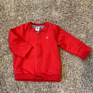 Petit Bateau zipped sweatshirt jacket